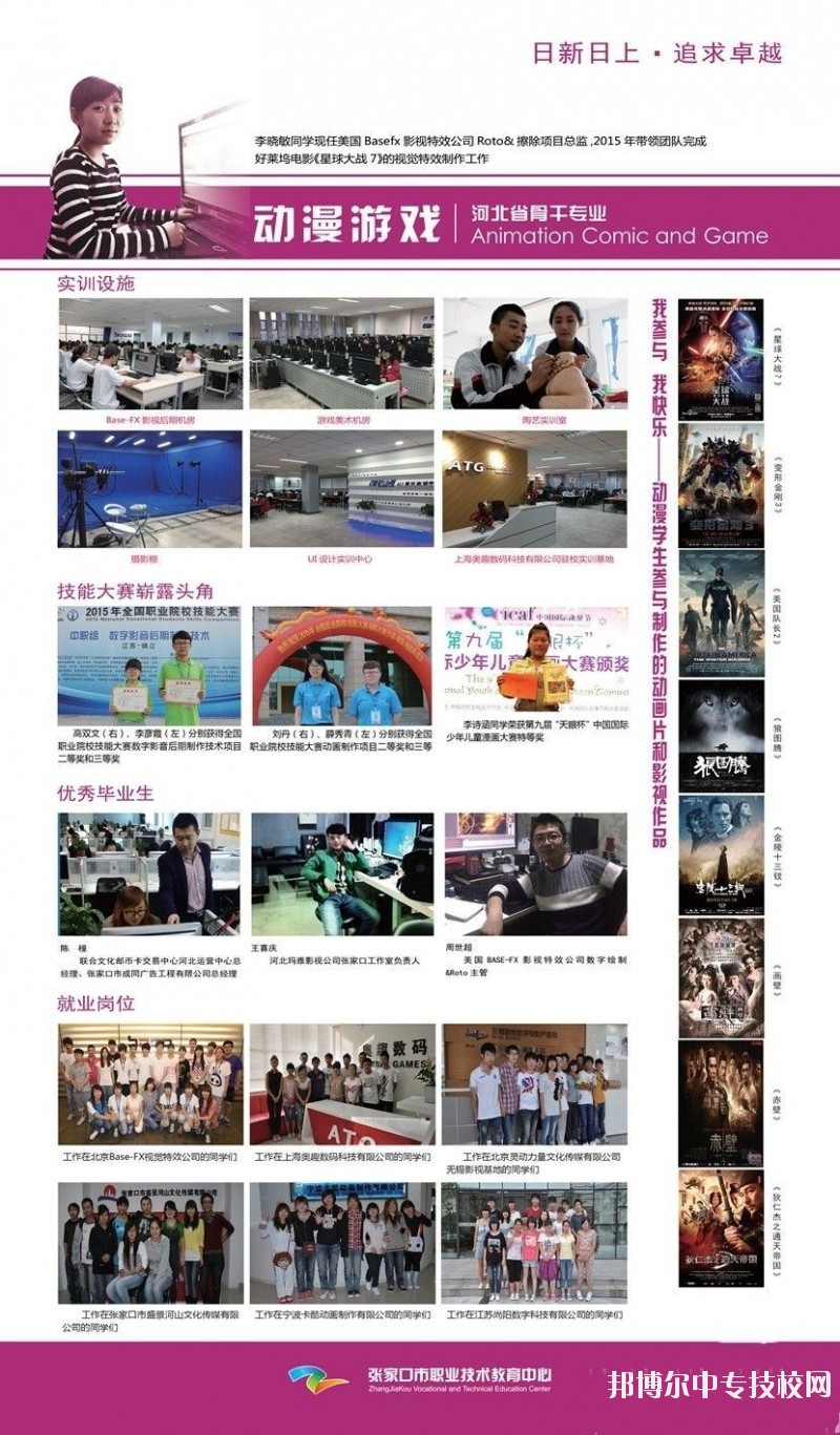 張家口市職業(yè)技術教育中心動漫游戲專業(yè)介紹