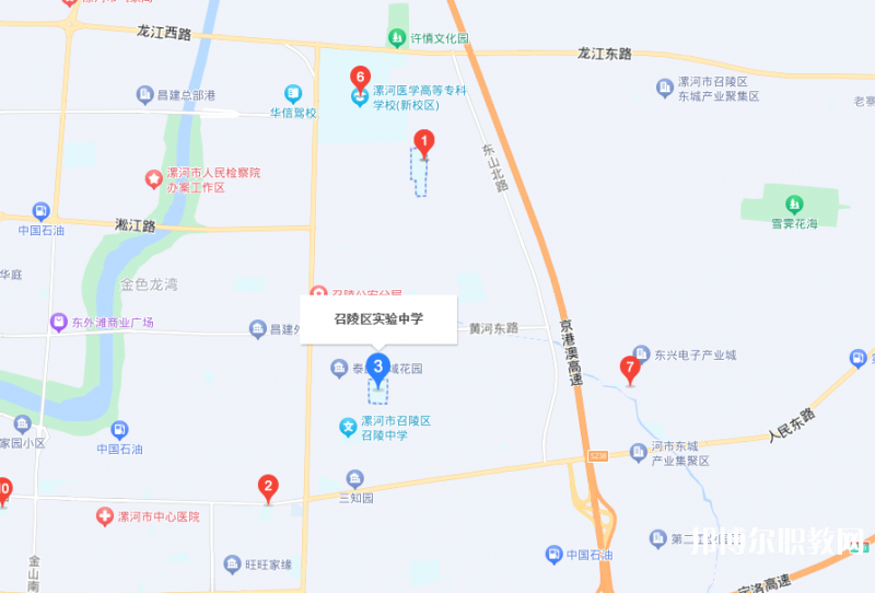 漯河市召陵區(qū)中等專業(yè)學(xué)校地址，乘車路線