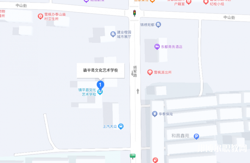 鎮(zhèn)平縣文化藝術(shù)學(xué)校地址，乘車路線