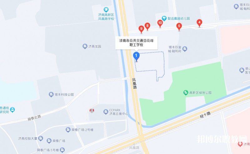濟(jì)南市公共交通職業(yè)高級(jí)中學(xué)地址，乘車路線